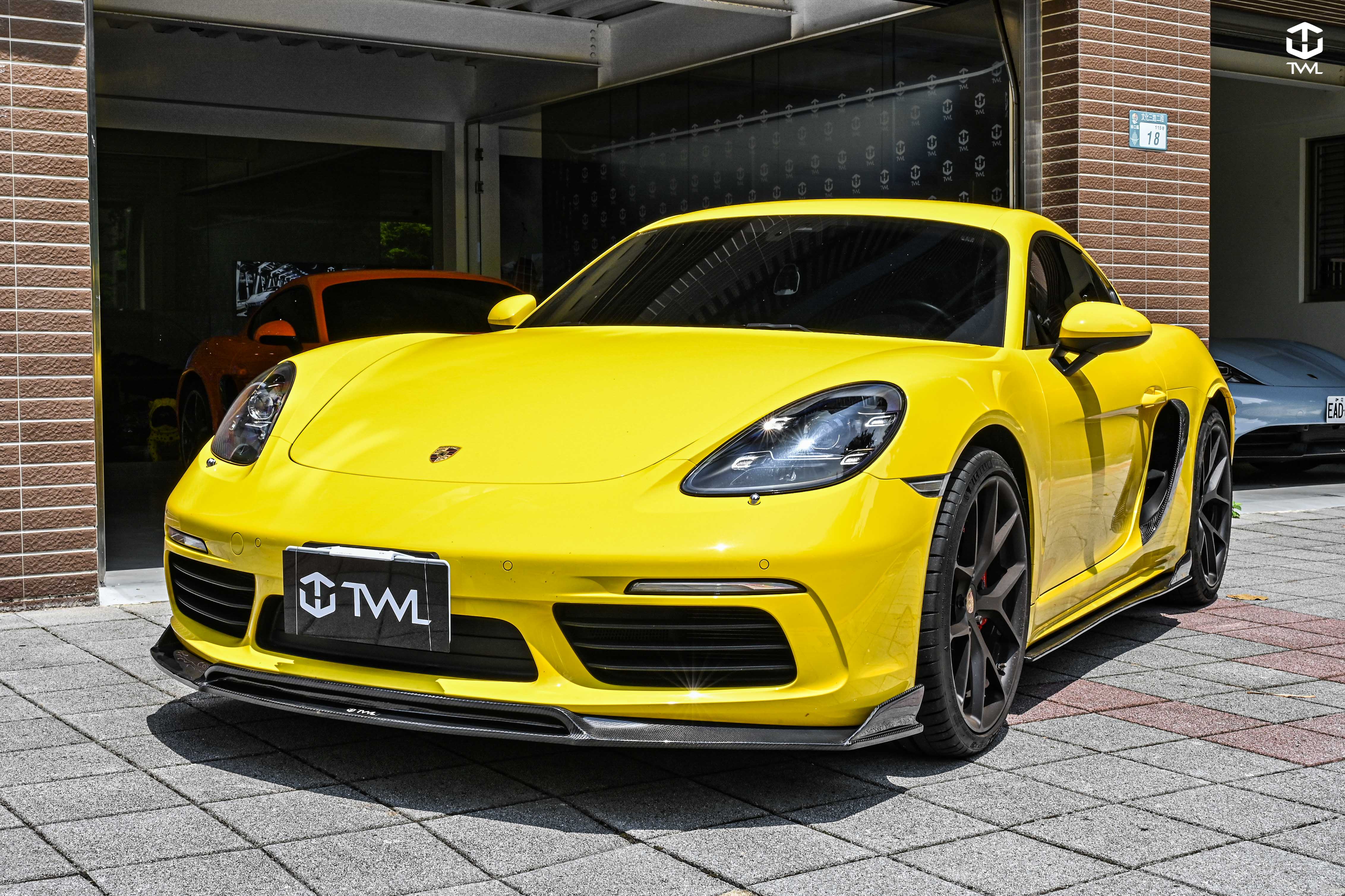 Porsche 718 空力套件｜Cayman 碳纖維前下巴｜保時捷專業改裝店